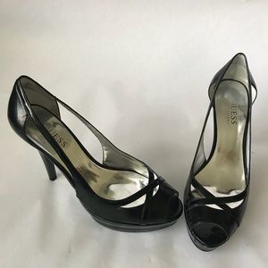 Guess by Marciano Black Platform Stiletto Heels